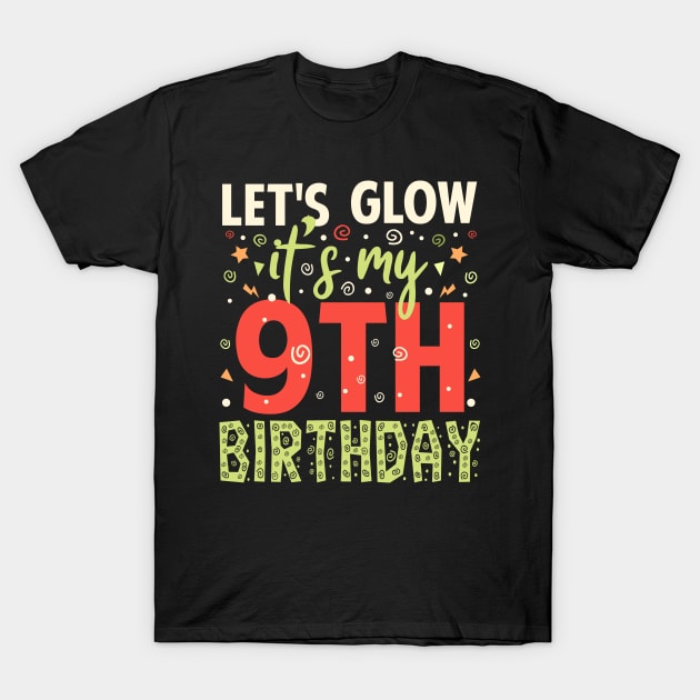 9th Birthday Gift For Kids Boys Girls T-Shirt by Tesszero